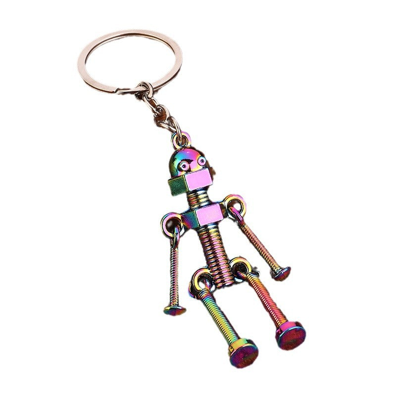Robot Retro Handmade Key Ring Pendant