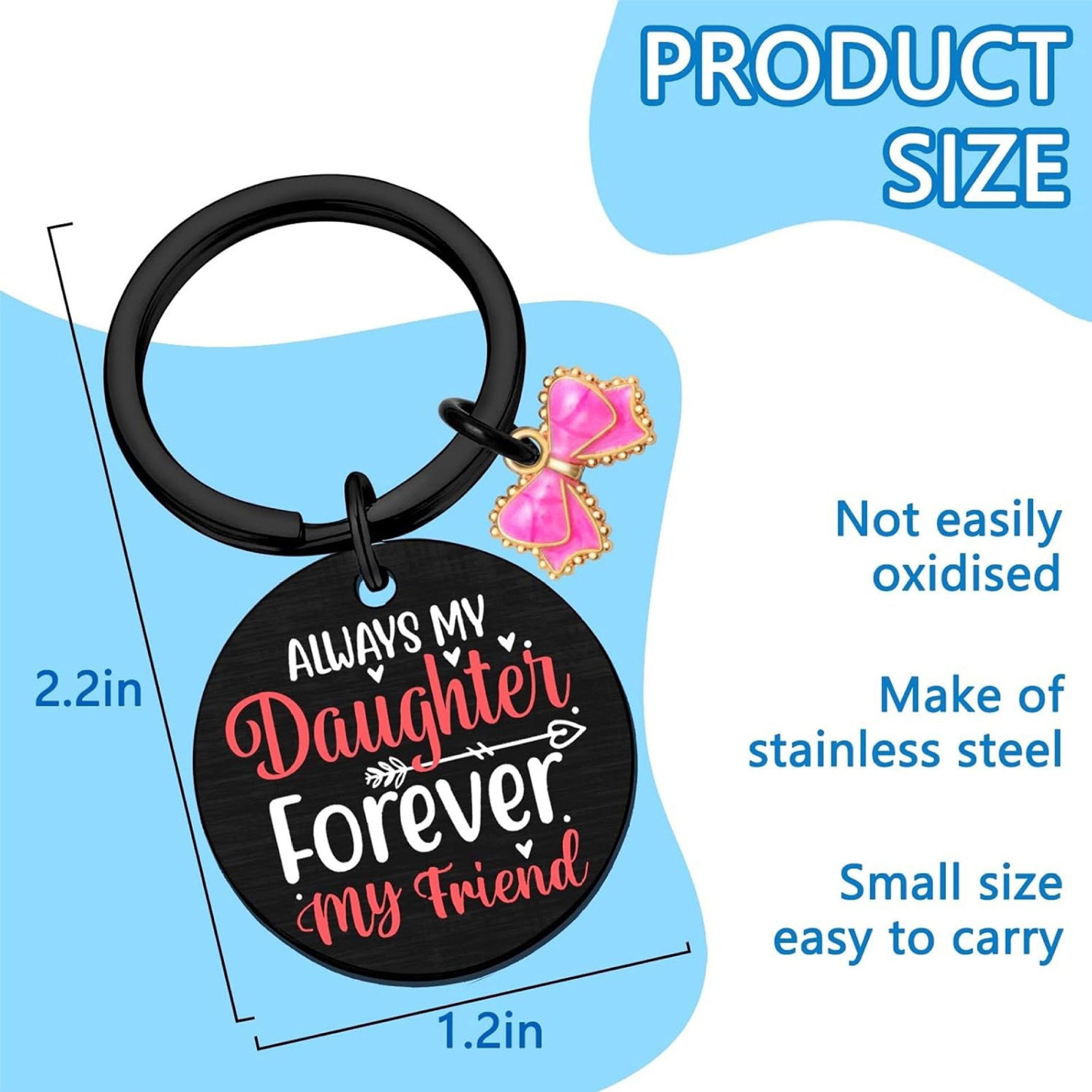 Stainless Steel Pendant Key Ring